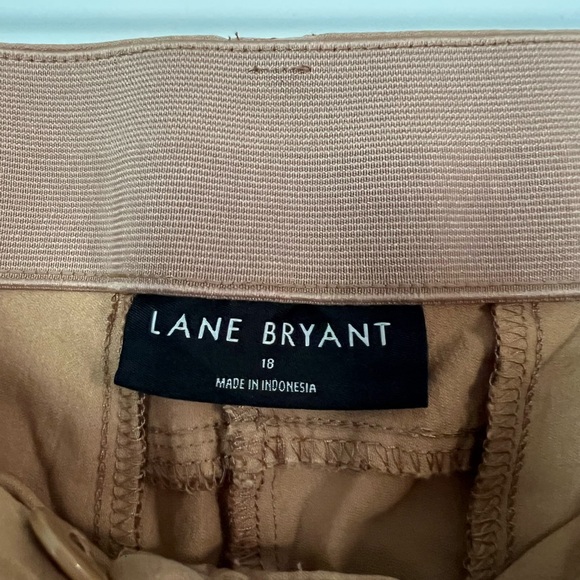 Lane Bryant 4-Season Signature Fit Ankle CORE Dress Pants 18W Tan Slim Trousers - Picture 3 of 10